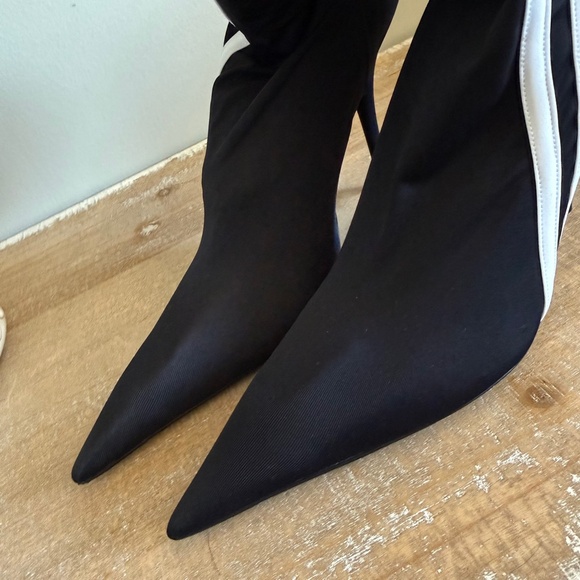 Balenciaga x Adidas Matte Spandex Knife Booties 110mm | NWT | 36 | Black - Picture 2 of 7